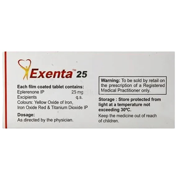 exenta 25mg tablet 10's